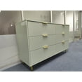 thumbnail image 7 of HRYJ 56" Wide Sage Green Dresser  Bedroom  Furniture Bedside Table  Chest of 6 Drawers Cabinet, 7 of 7