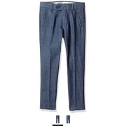 Isaac Mizrahi Toddler Boy's Slim Linen Chambray Pants, Slate, Size 2