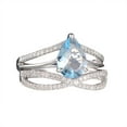 thumbnail image 2 of YYKihy Exquisite Diamond Ring Elegant Rhinestone Ring Jewellery Rings Women Fashion Diamond Blue Zircon Rings For Women, 2 of 8