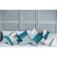 thumbnail image 4 of Ambesonne Throw Pillow Cover 4 Pack, , 20", Petrol Blue and Pale Teal, 4 of 7