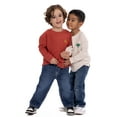 thumbnail image 5 of Wonder Nation Toddler Boys Embroidered Textured Thermal Top with Long Sleeves, Sizes 12M-5T, 5 of 7