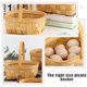 thumbnail image 2 of GOOHOCHY Cesta tejida de madera con asa para frutas y verduras, cesta duradera para huevos, 2 of 8