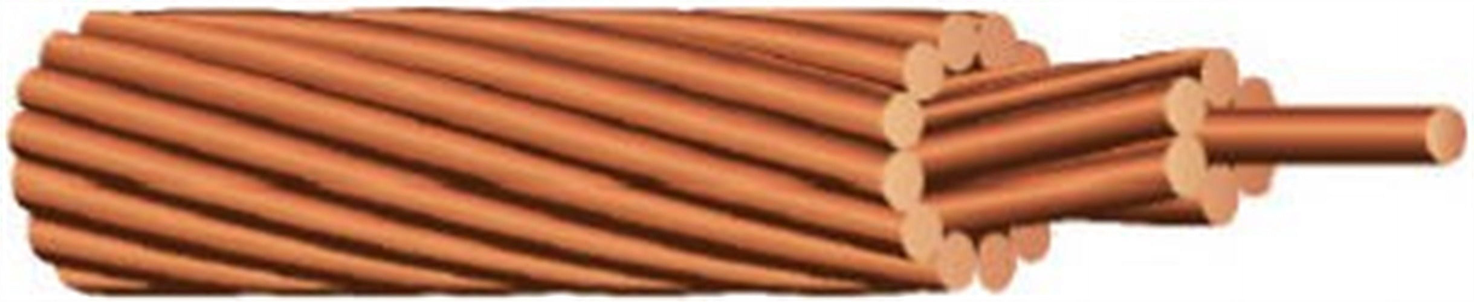Southwire/Coleman Cable 10665803 Stranded Bare Grounding Wire, Copper, 6 Gauge, 315-Ft.