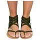 thumbnail image 4 of Sandalias planas para mujer, zapatillas con punta abierta y cremallera, zapatos romanos, sandalias de playa de verano Wmkox8yii  nm3767, 4 of 4
