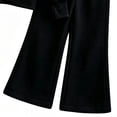 thumbnail image 5 of DJDLJWCJ 2 Piece Girls Outfit Set Fleece Lined Winter Warm Hoodie Jacket and Elastic Waist Wide Leg Pants Ser Black Size 5T, 5 of 7