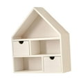 thumbnail image 4 of QSTDGVPW House Shaped Wooden Shadow Cubby Box Wooden Display Case for Crafts Keepsake White, 4 of 8