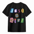thumbnail image 5 of kpoplk Graphic Tees for Girls Kids Summer Tops Crewneck Short Sleeve T Shirt 5-14 Years(Black,3-4 Y), 5 of 6