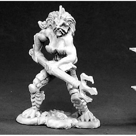 Reaper Miniatures Slithe Warrior #02419 Dark Heaven Legends Unpainted Metal