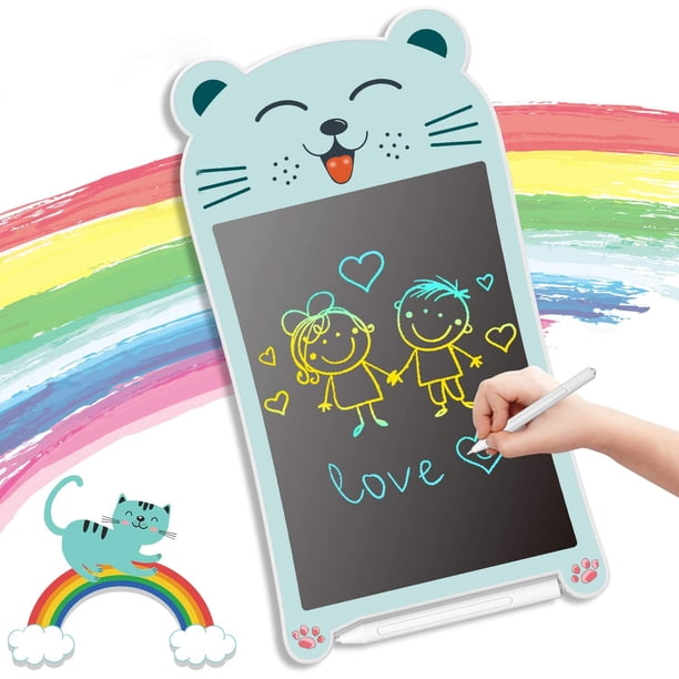 RV Tableta de dibujo para niños de 8,5 pulgadas, tableta de escritura, tableta de escritura para niños con animales mejorada, tableta mágica para niños con líneas de luz de colores, pizarra mágica grande para niños Sailing Electrónica