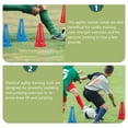 thumbnail image 4 of KAKOWELY conos de fútbol, marcadores de patinaje sobre ruedas, obstáculos de entrenamiento de fútbol, conos marcadores a prueba de viento, 4 of 4