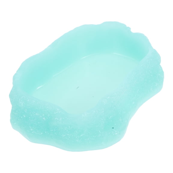 LOLIPPYY Round Resin Water Bowl for Bearded Dragons, 1 Pack - Reptile Pet Dish