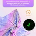 thumbnail image 4 of Unicorn Glow in The Dark Blanket for Girls/Kids Age 3-12, Soft Fleece Throw - 40"x60", 4 of 7
