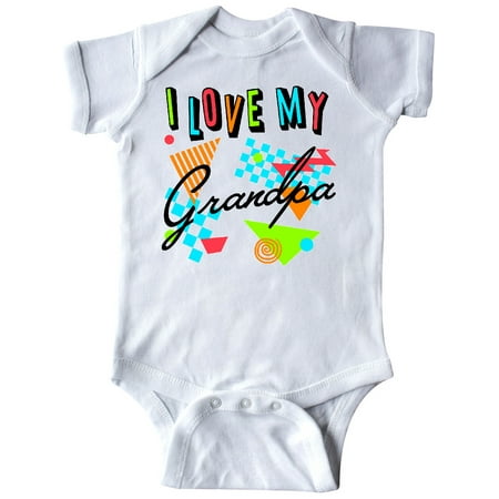 

Inktastic I Love my Grandpa- 80s retro style Gift Baby Boy or Baby Girl Bodysuit