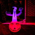 thumbnail image 4 of Halloween Inflatables Outdoor  Inflatable Ghost Wearing Pumpkin Overalls with Build-in LEDs Blow Up Halloween Decorations for Holiday Party Yard Garden Lawn, 4 of 7
