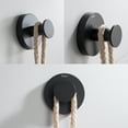 thumbnail image 3 of Kraus Bathroom Towel Hooks, Matte Black, 2.06"H, 3 of 8