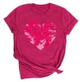 thumbnail image 2 of LSLJS T-shirt Imprimé Amoureux pour Femmes, Col Rond, Manches Courtes, Cadeaux pour Femmes, 2 of 4