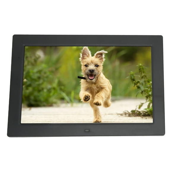 Digital Photo Frame, Background Music Playing Smart Photo Frame Intelligent Remote Control Powerful Storage For Home US Plug