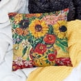 thumbnail image 2 of SHANXI Throw Pillow Covers Farmhouse Style Flowers Print Cushion Cover Soft Pillow Cases for Home Sofa Bed Chair Car Office Decorative 12x12in, 2 of 5