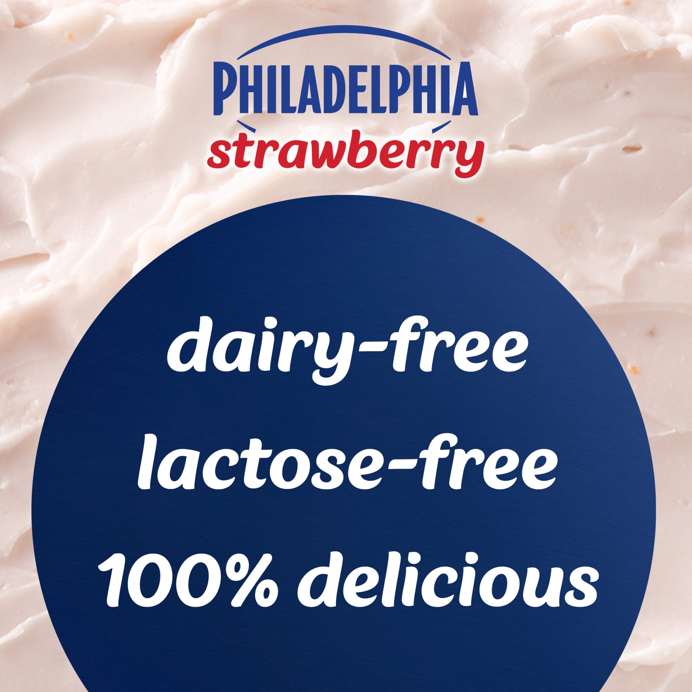 Philadelphia Plant-Based Dairy Free Strawberry Cream Cheese Spread, 8 oz Tub
