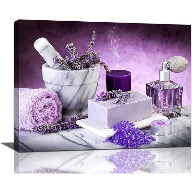 Lavender Bathroom Decor Wall Art Purple Lavender Bathroom Pictures Wall