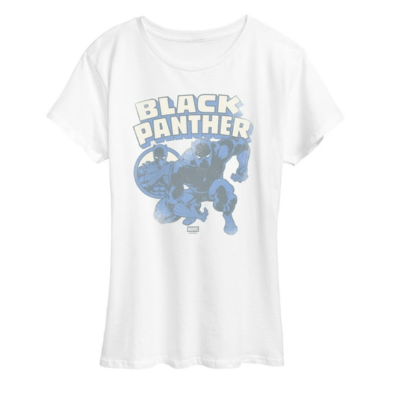 Marvel - Black Panther Faded Comic - Women's Short Sleeve Graphic T-Shirt