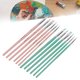 thumbnail image 4 of Pincel De Pintura De Nailon, Diferentes Colores, 12 Pinceles De Acuarela, Peso Ligero Para Regalo Para Colorear Arte OTVIAP rosa + azul verde, 4 of 8