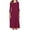 Hot Pink, variant on Zpanxa Plus Size Dress for Women, Solid 3/4 Sleeve Empire Waist Dress, Round Neck Fall Dress Casual Midi T-Shirt Dress Blue M