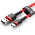 thumbnail image 1 of Cable USB tipo C Baseus para Samsung S10 S9, Cable de carga rápida 3,0, Cable USB C de carga rápida para Huawei P30 Xiaomi, Cable cargador de USB-C Dengxun unisex, 1 of 2