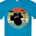 thumbnail image 4 of Inktastic Drum Set Retro Drummer Sunset T-Shirt, 4 of 5