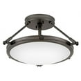 thumbnail image 2 of 3381BX Hinkley Lighting Collier - 3 Light Semi-Flush Mount 9.25 Inches High and 15.25 Inches Wide, 2 of 12