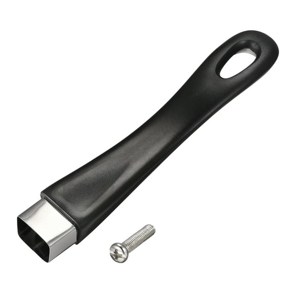 Uxcell Pan Replacement Handle Black 183mm/7.2inch with Screw Nonstick Saucepan Cookware Skillet Stainless Steel Handle