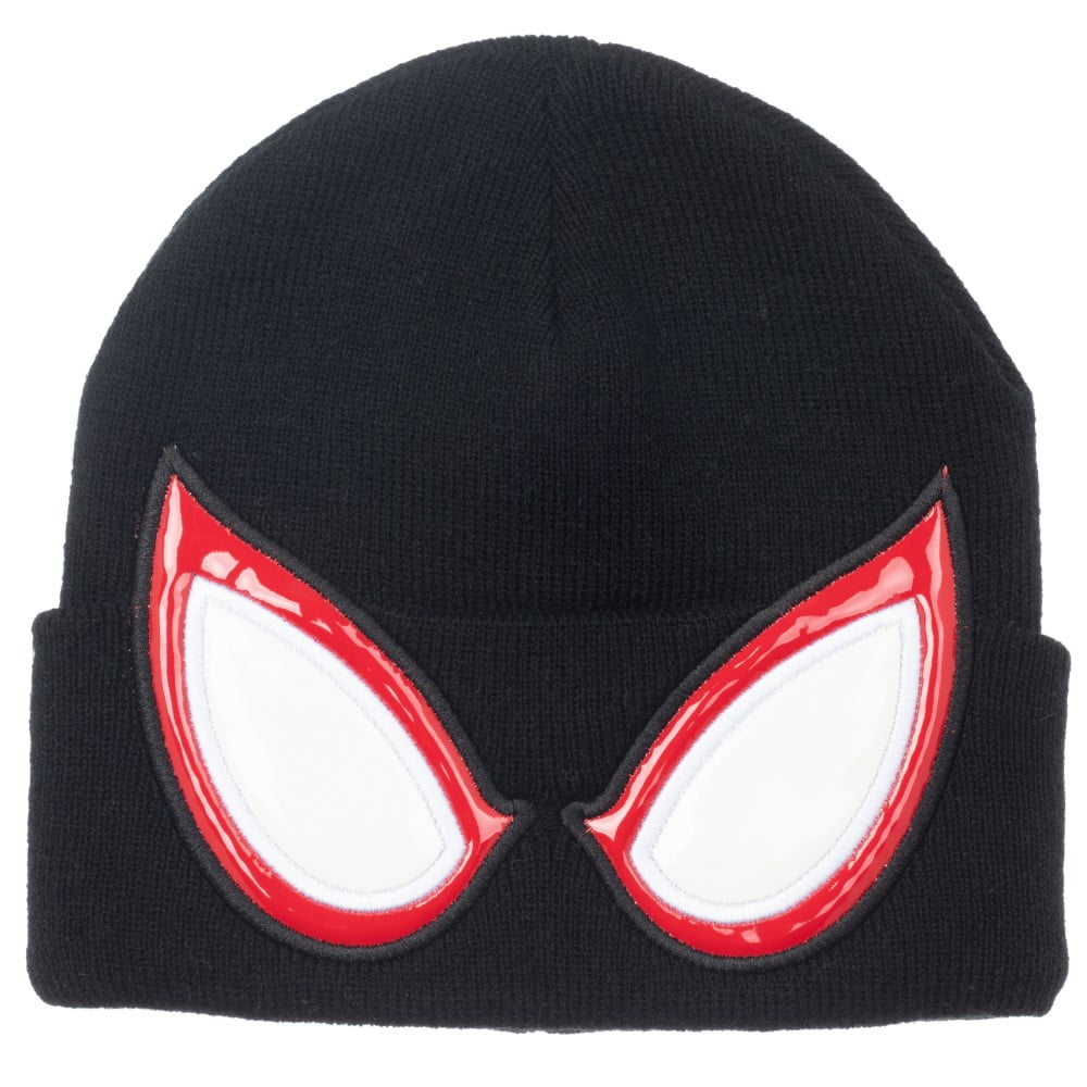 Beanie Cap - Spiderman - Big Face Black 