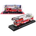 thumbnail image 1 of 1990 E-One Escalera de montaje trasero Camión de bomberos Rojo \ Departamento de bomberos de Boston \ (Massachusetts) 1/64 Modelo fundido a presión por Amercom "" " Amercom ACGB15, 1 of 1