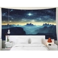 thumbnail image 4 of Gojian Forest Tapestry Wall Hanging - Green Misty Pine Tree Nature Wall Art, Tapestries BoHo Decor for Living Room & Bedroom Spaces, 4 of 6