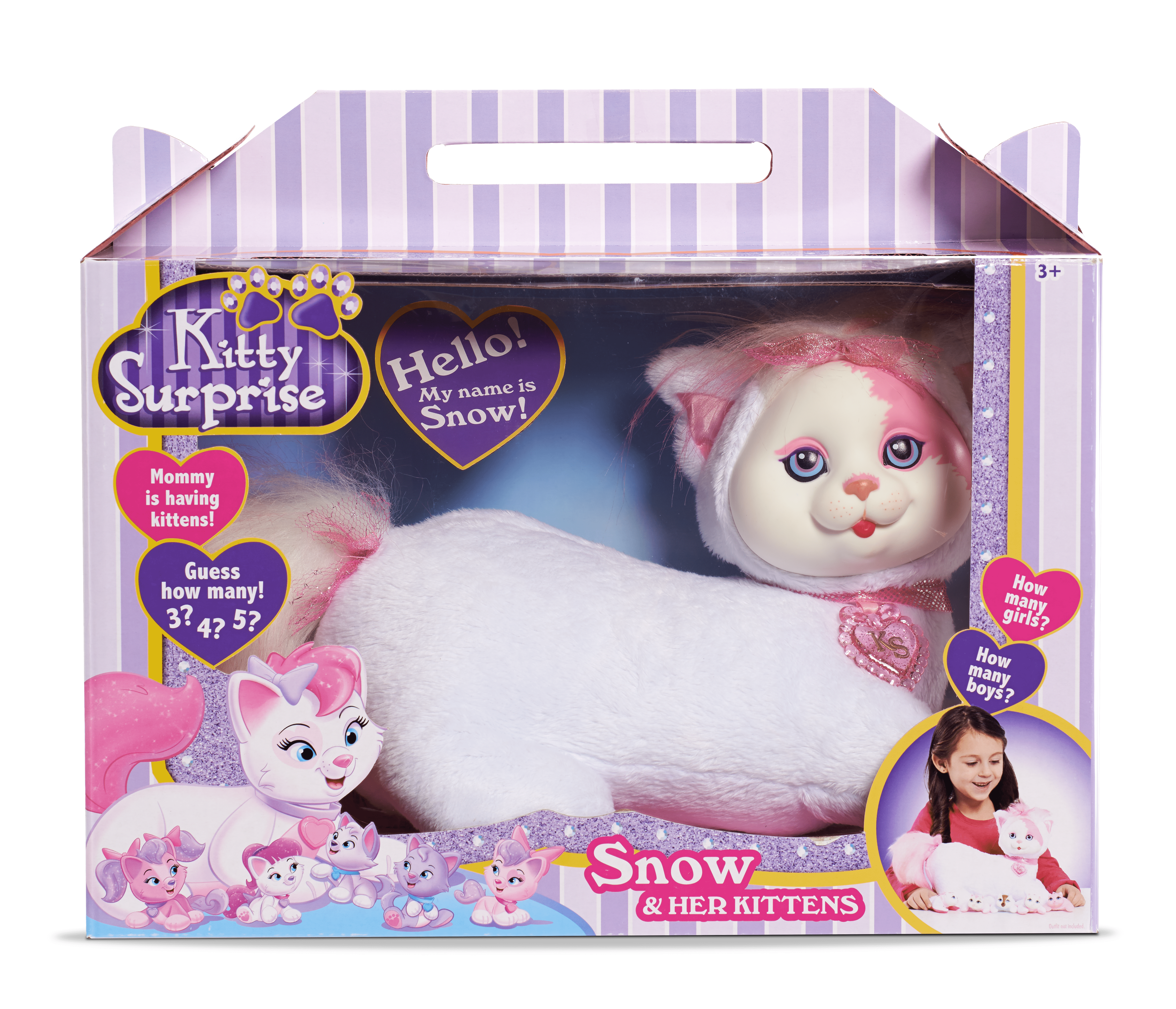 kitty surprise plush snow - walmart