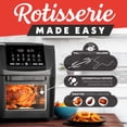 thumbnail image 5 of Gourmia 14 Qt Air Fryer Oven, 12 Presets, Rotisserie, FryForce 360°, Black, 5 of 11