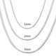 thumbnail image 1 of 40-75cm 925 Sterling Silver 1MM/2MM/3MM solid Snake Chain Necklace For Men Women Fashion Jewelry for pendant free shipping, 1 of 5
