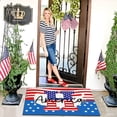 thumbnail image 4 of Kwasome Outdoor Carpet 60X40Cm 4Th Of July Star Stripe Prints Floor Mat Patriotic Entrance Front Door Rug 4Th Of July Decorations Outdoor, 4 of 5