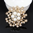 thumbnail image 1 of MZCPSYHA Crystal Bouquet Flower Scarf Pin & Brooch Generous Versatile Clothing Party Dinner Party Dance Performance, 1 of 1