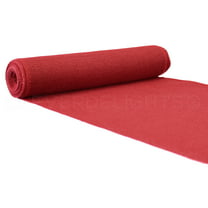 CleverDelights 12 Red Burlap Roll - Finished Edges