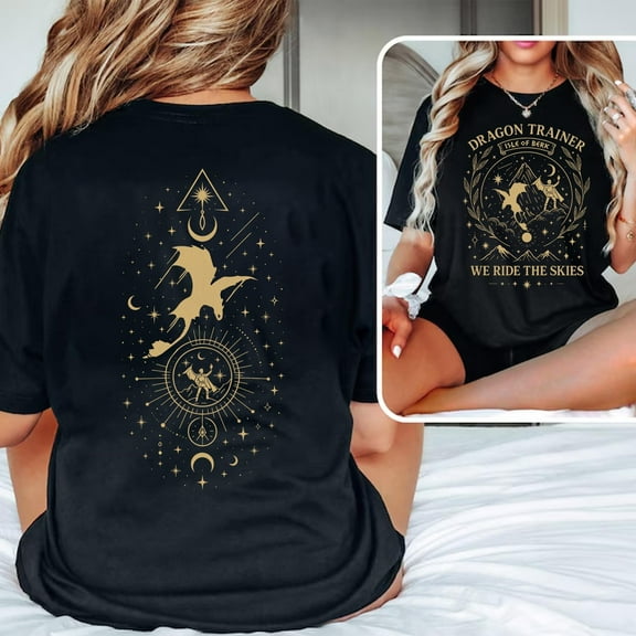 SEIKEMS Night Fury Dragon Two-Sided Shirt , How To Train Dragon Gift, Gift For Dragon Lovers, HTTYD