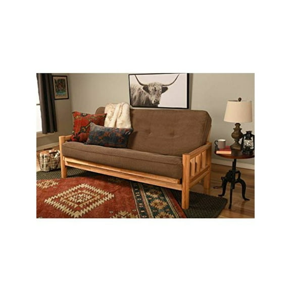 KODIAK Lodge Frame-Natural Finish-Marmont Mocha Mattress