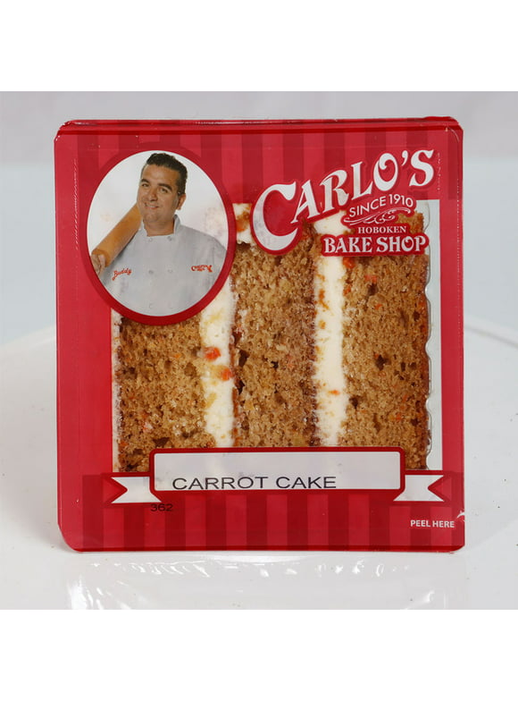 Carlo's Bakery Carrot Cake Slice, Cream Cheese Icing, 6.9 oz, 1ct, Refrigerated