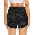 thumbnail image 3 of Picia Chemistry Formulas 3 Pattern Women's 2 in 1 Athletic Running Shorts High Waisted Workout Casual Gym Sweat Shorts with Comfy Liner Zipper Pockets-X-Large, 3 of 9