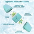 thumbnail image 2 of Ice Roller for Face, Ice Globes Cube for Facials Massager, Silicone Ice Mold Reusable Skin Care for Face & Eye Puffiness Relief Brightening Skin, Cyan, 2 of 8
