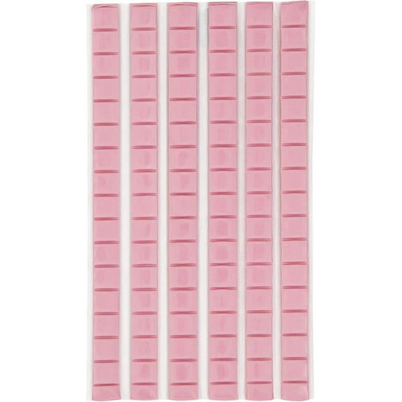 96 PCS Adhesive Poster Putty Sticky Non- Mounting Reusable & Removable Wall Safe Tack (Pink)