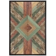 thumbnail image 2 of PixonSign Framed Wall Art Western Decor Diamond Polygon Collage Abstract Geometric Wood Panels Woodblock Modern Art Country/Farmhouse Multicolor Canvas Prints for Home Decor -, 2 of 5
