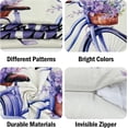 thumbnail image 6 of Throw Pillow Covers 18x18 inch Set of 4,Spring Summer Flower Couch Pillow Covers,Modern Decorative Pillow Covers for Home Square Pillowcases Purple Lavender, 6 of 6