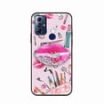 thumbnail image 6 of LYM-Phone Case For MOTO G Play 2023, Waterproof Glitter Dirt-resistant cute Rotatable stand Phone Lens Protection Cartoon Skin feel silicone Durable Soft Case Fashion Design Back Cover, 6 of 9