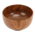 thumbnail image 3 of Soup Bowl, Round Wood Soup Bowl Sturdy Smoothly Unique Texture  For Rice, 3 of 8